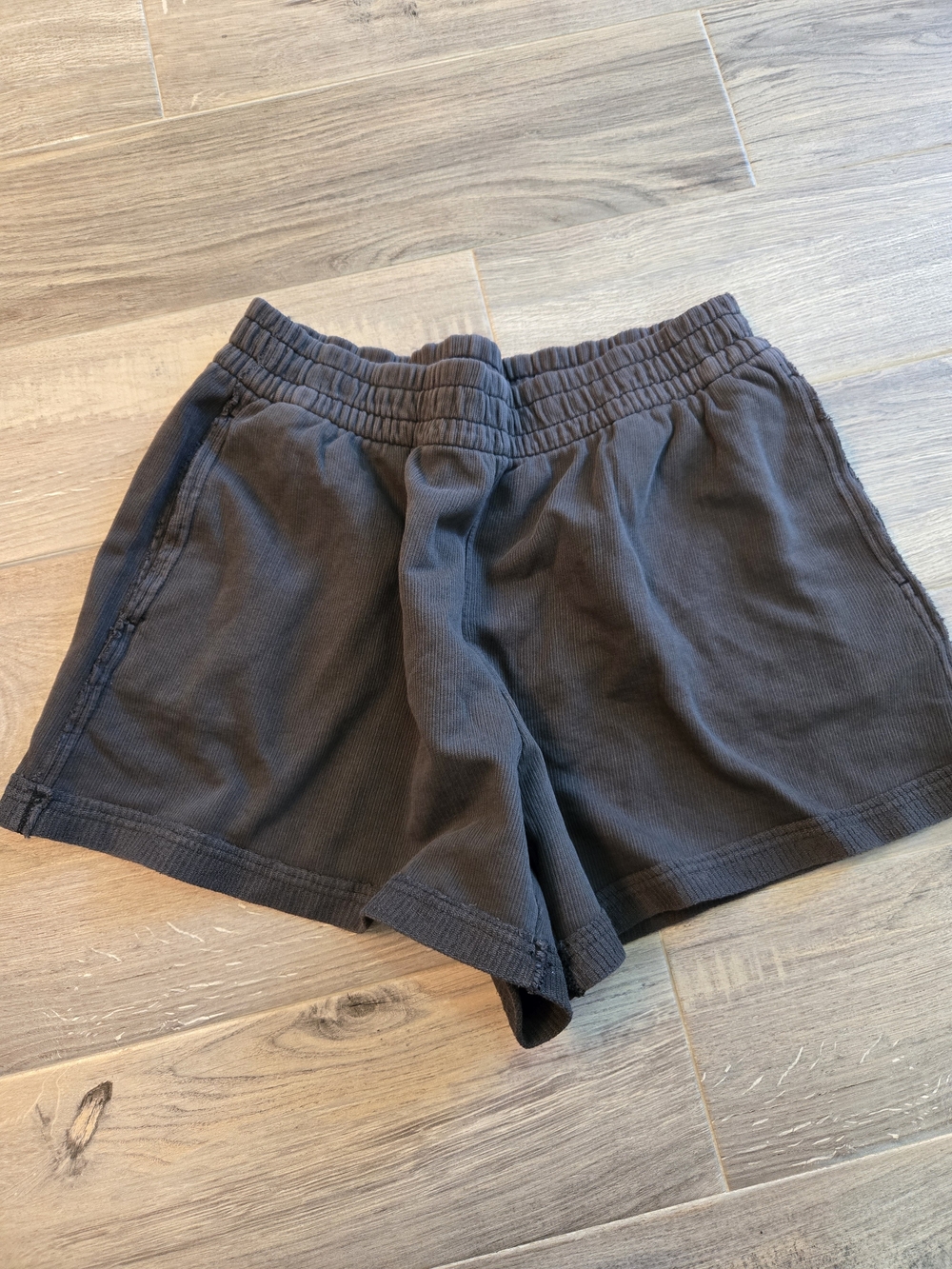 Aerie Black Athletic Cotton-Blend Shorts